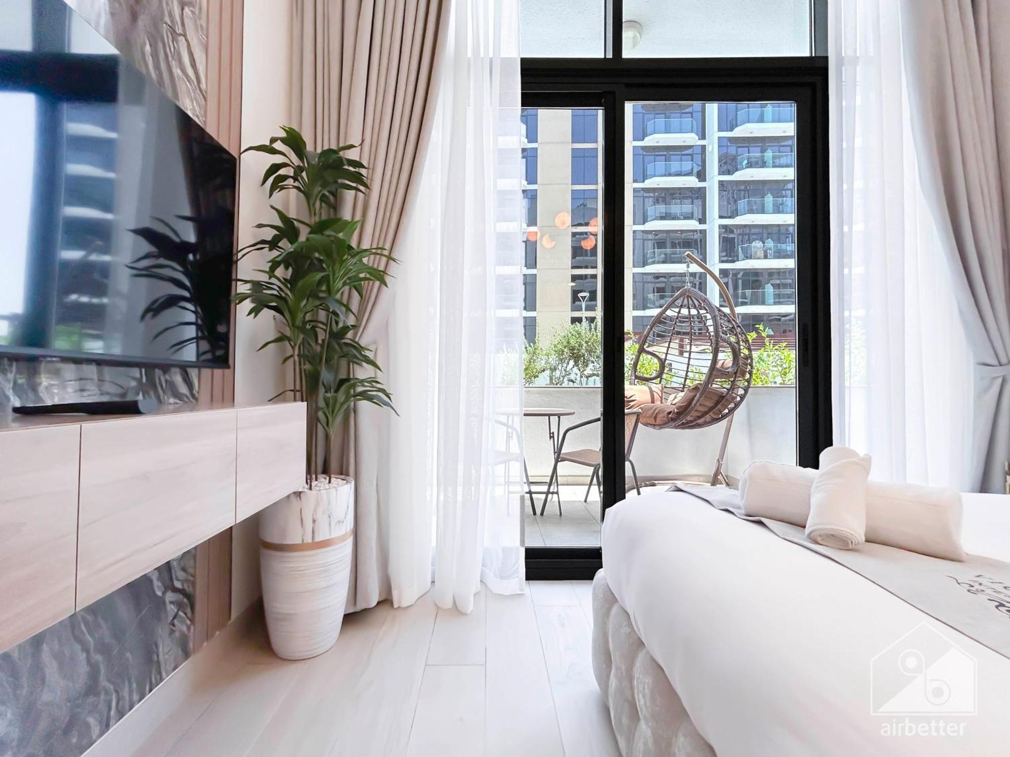 Charming Studio With Balcony In Azizi Riviera Dubai Exterior photo